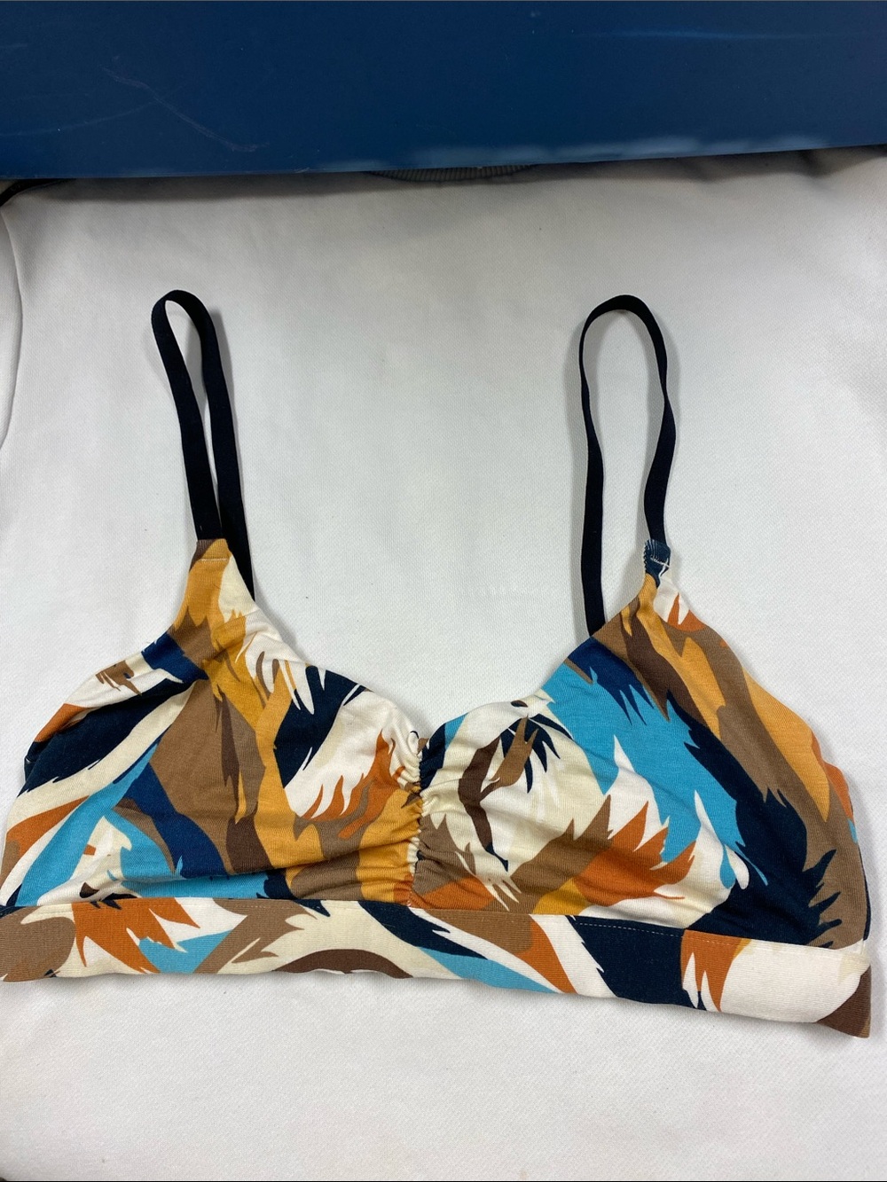MeUndies Multi-Color Camisole Bralette with Black Straps